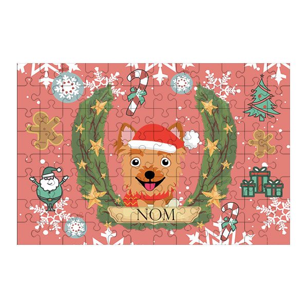 Puzzle chien noël