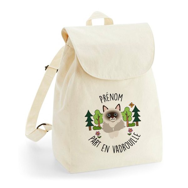 Sac à Dos Chat Personnalisé