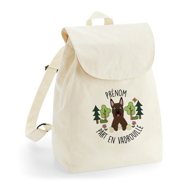 Sac à dos chien personnalisé
