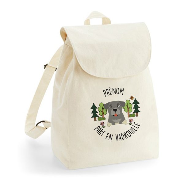 Sac à dos chien personnalisé