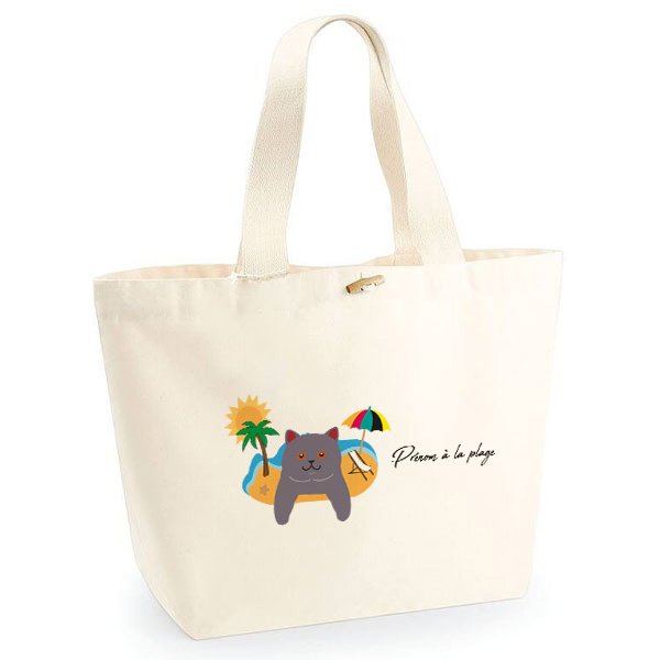 sac-de-plage-chat-chartreux