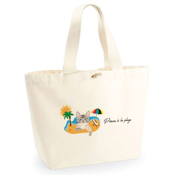 sac-de-plage-chat-tigre-gris-et-blanc