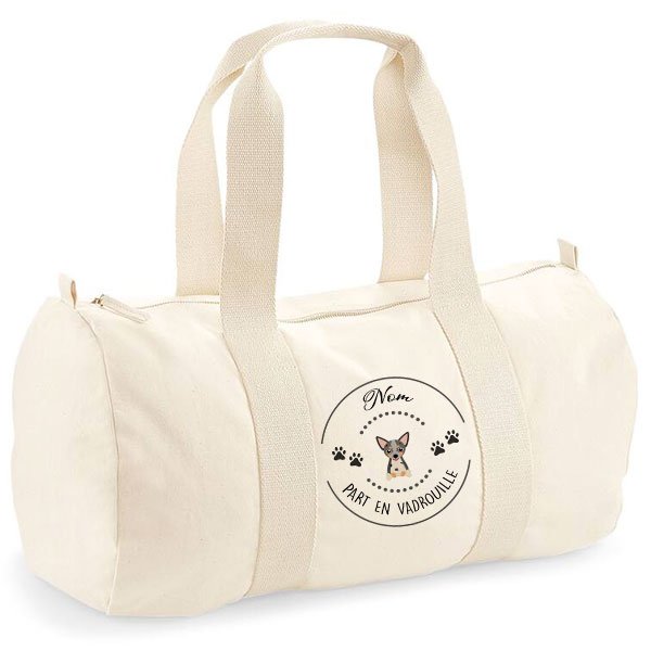 sac-de-voyage-chien-Chihuahua-poil-court-Merle