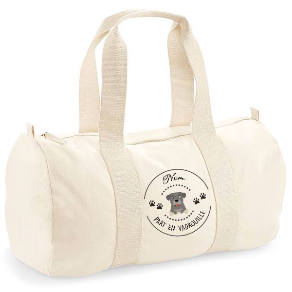 sac-de-voyage-chien-Staffie-gris