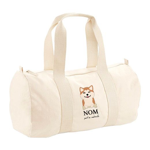 Sac polochon avec bandoulière - visuels avec os