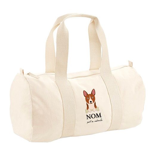 Sac polochon avec bandoulière - visuels avec os
