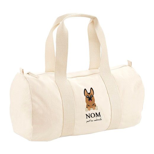 Sac polochon avec bandoulière - visuels avec os