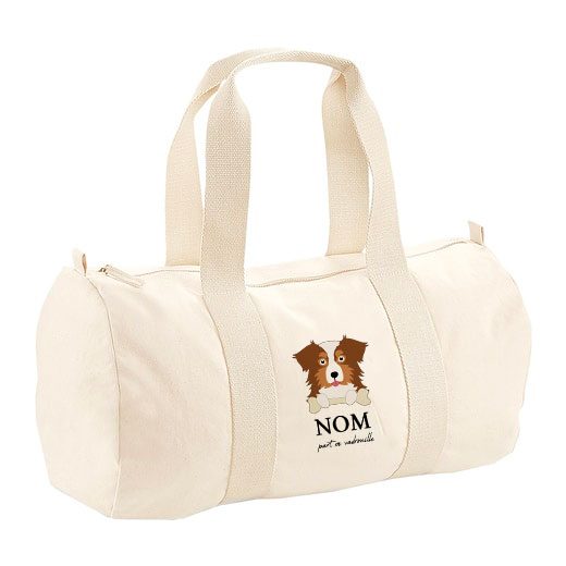 Sac polochon avec bandoulière - visuels avec os