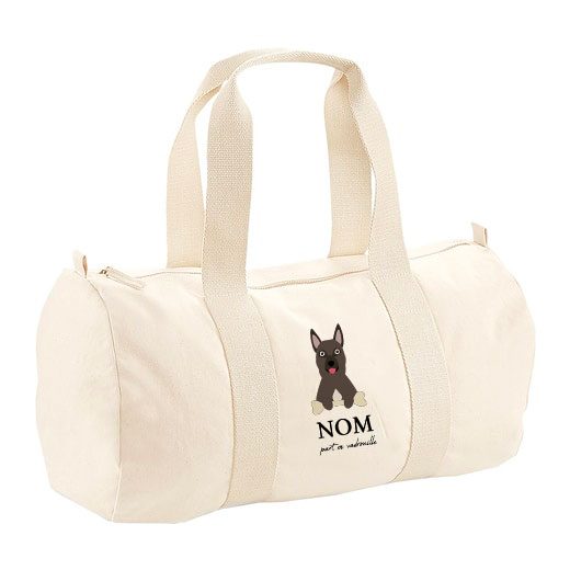 Sac polochon avec bandoulière - visuels avec os