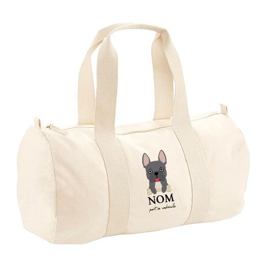 Sac polochon avec bandoulière - visuels avec os