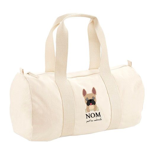 Sac polochon avec bandoulière - visuels avec os