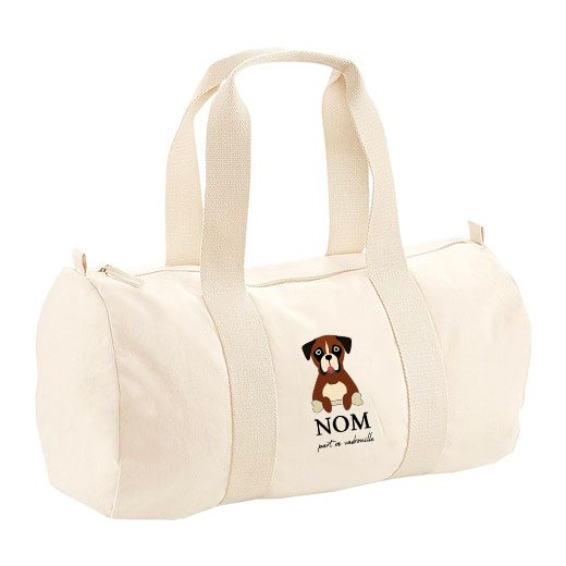 Sac polochon avec bandoulière - visuels avec os