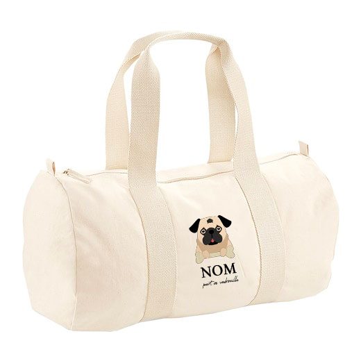Sac polochon avec bandoulière - visuels avec os