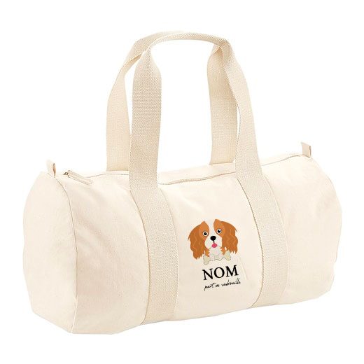 Sac polochon avec bandoulière - visuels avec os