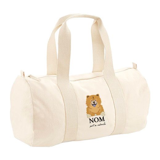 Sac polochon avec bandoulière - visuels avec os