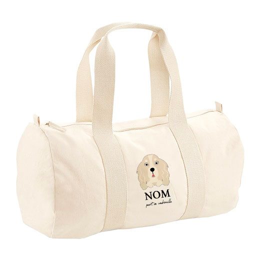 Sac polochon avec bandoulière - visuels avec os