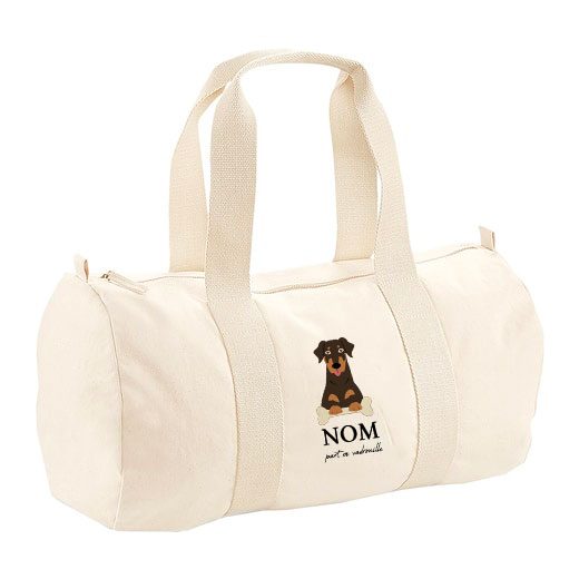 Sac polochon avec bandoulière - visuels avec os