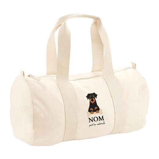 Sac polochon avec bandoulière - visuels avec os