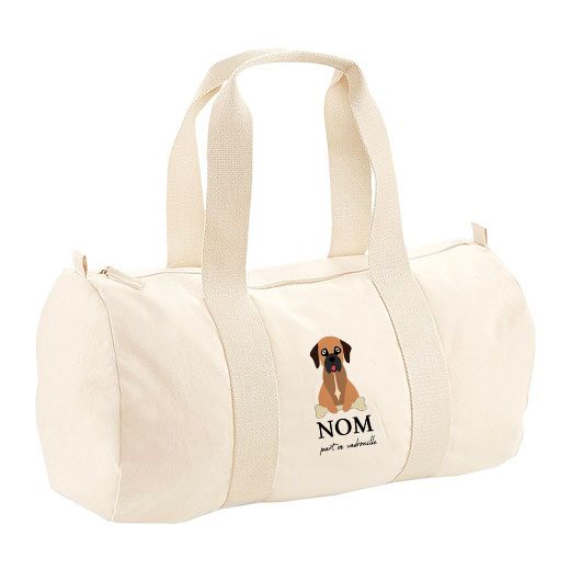 Sac polochon avec bandoulière - visuels avec os
