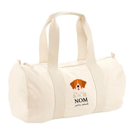 Sac polochon avec bandoulière - visuels avec os