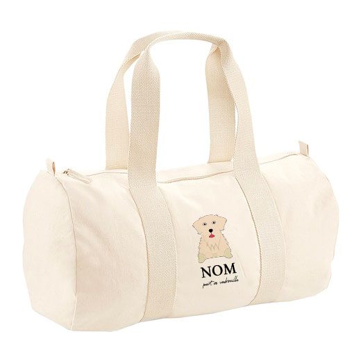 Sac polochon avec bandoulière - visuels avec os