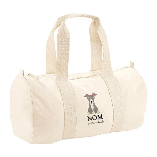 Sac polochon avec bandoulière - visuels avec os