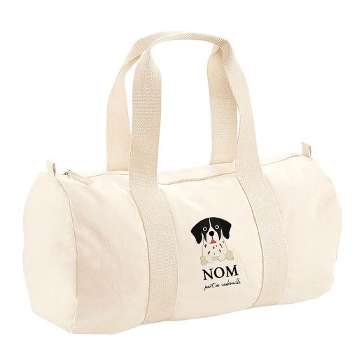 Sac polochon avec bandoulière - visuels avec os