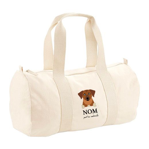Sac polochon avec bandoulière - visuels avec os