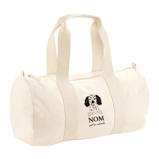 Sac polochon avec bandoulière - visuels avec os