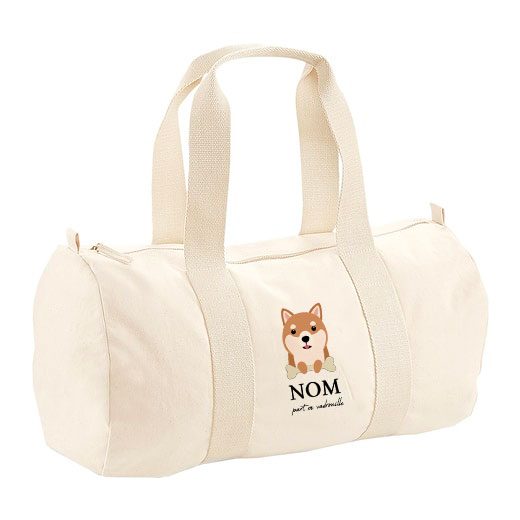 Sac polochon avec bandoulière - visuels avec os
