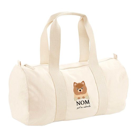 Sac polochon avec bandoulière - visuels avec os