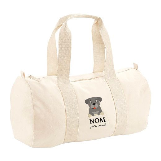 Sac polochon avec bandoulière - visuels avec os