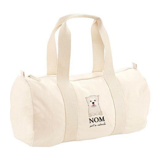 Sac polochon avec bandoulière - visuels avec os