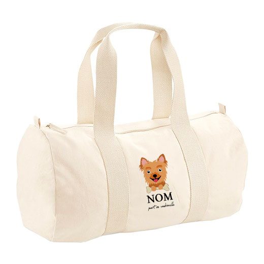Sac polochon avec bandoulière - visuels avec os