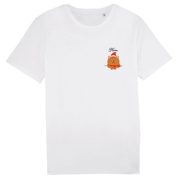 tee-shirt-chat-noel-européen-roux-homme