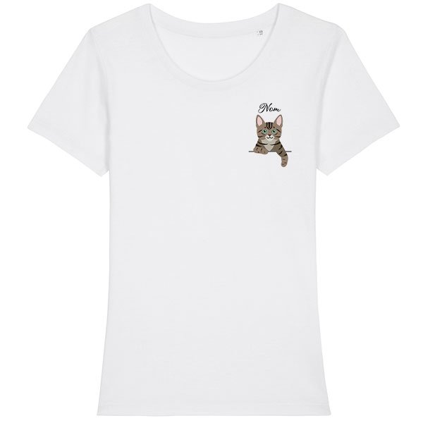 tee-shirt-chat-européen-tigré-fauve-femme