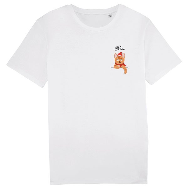 tee-shirt-noel-chat-européen-tigré-roux-homme