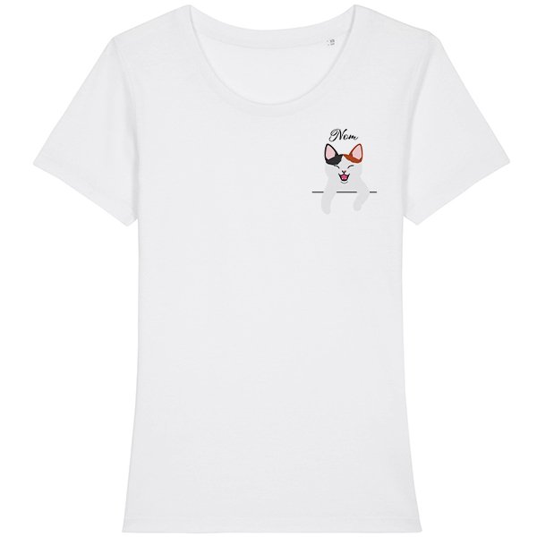 tee-shirt-chat-femme personnalisé