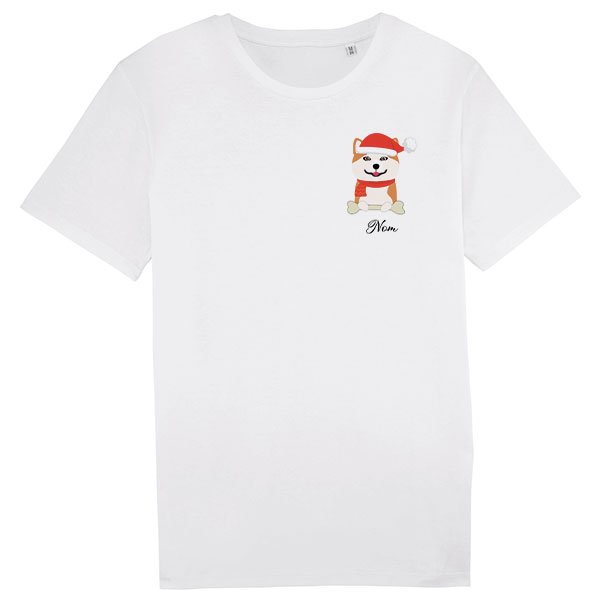 tee-shirt-chien-noel-akita-inu-roux-homme