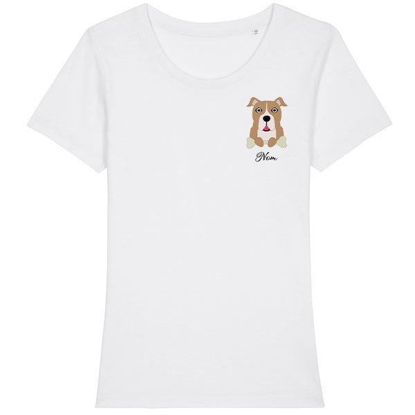 tee-shirt-chien-american-staff-marron-femme