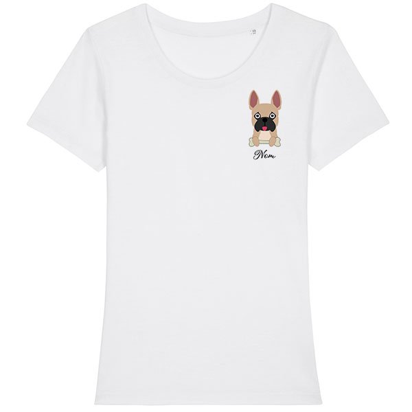 tee-shirt-chien-bouledogue-francais-marron-femme