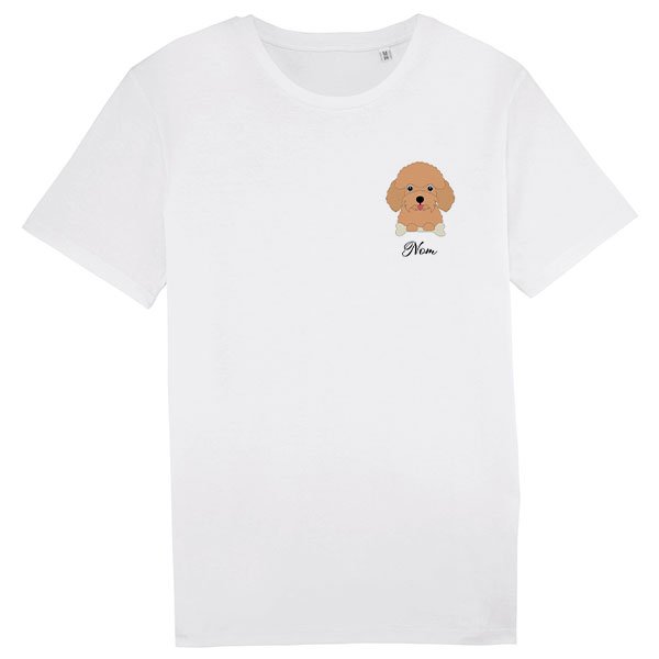 tee-shirt-chien-caniche-abricot-homme