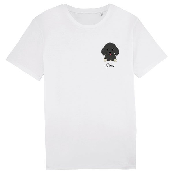 tee-shirt-chien-caniche-noir-homme