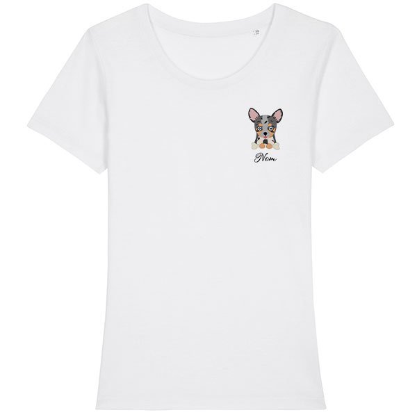 Tee-shirt chien femme personnalisé