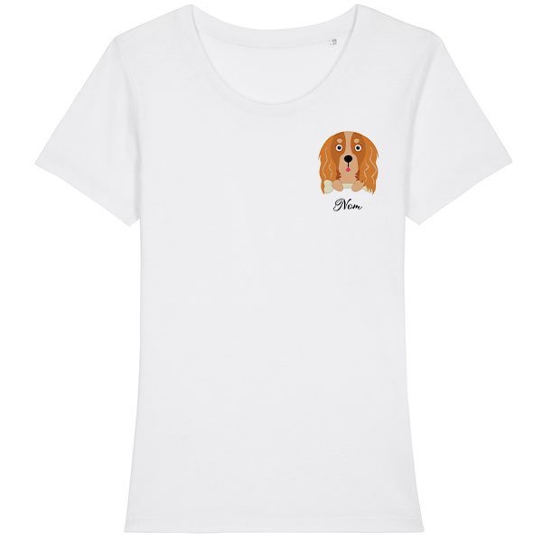tee-shirt-chien-cocker-anglais-golden-femme