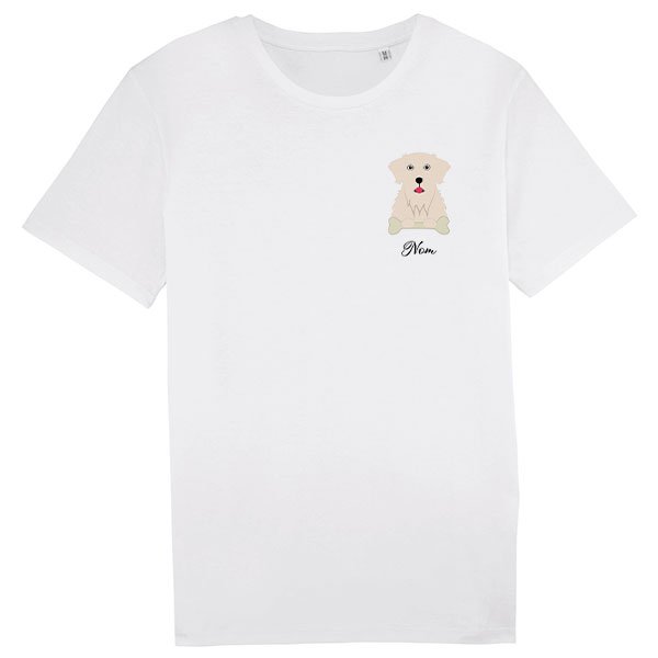 tee-shirt-chien-golden-retriever-blanc-homme