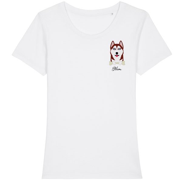tee-shirt-chien-husky-rouge-et-blanc-femme