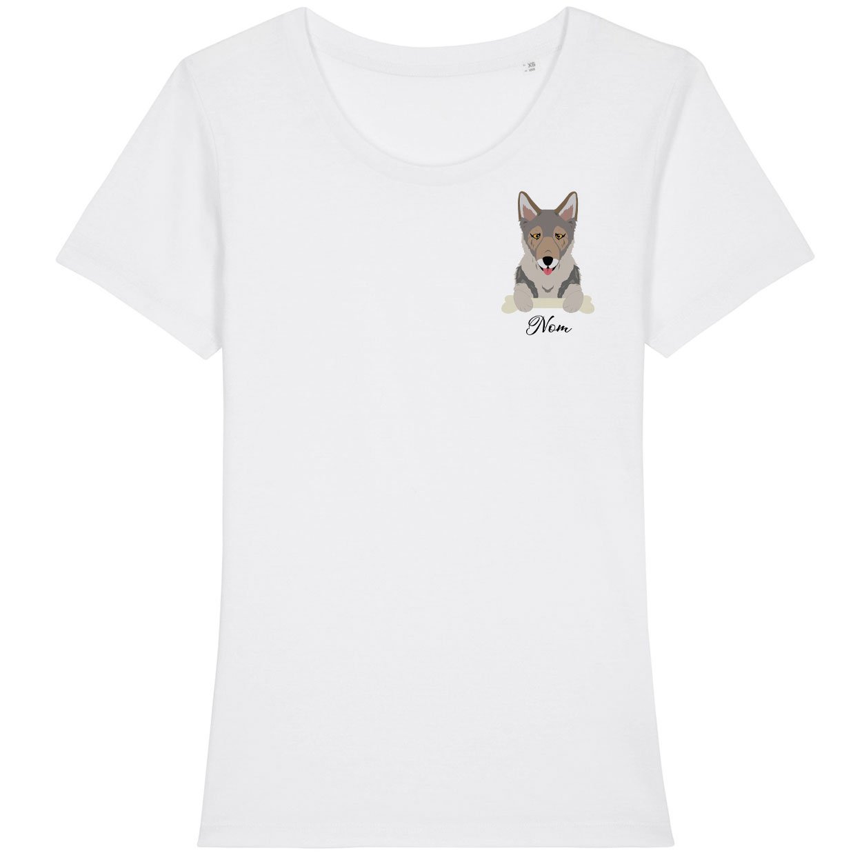 Tee-shirt chien femme personnalisé
