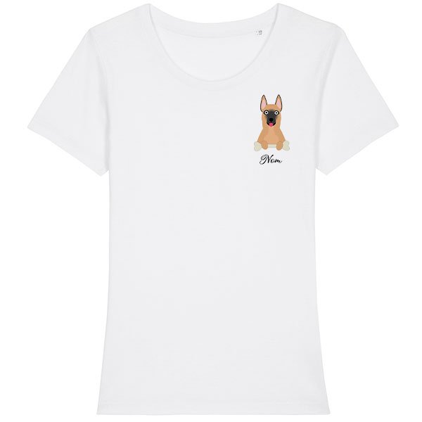 tee-shirt-chien-malinois-femme
