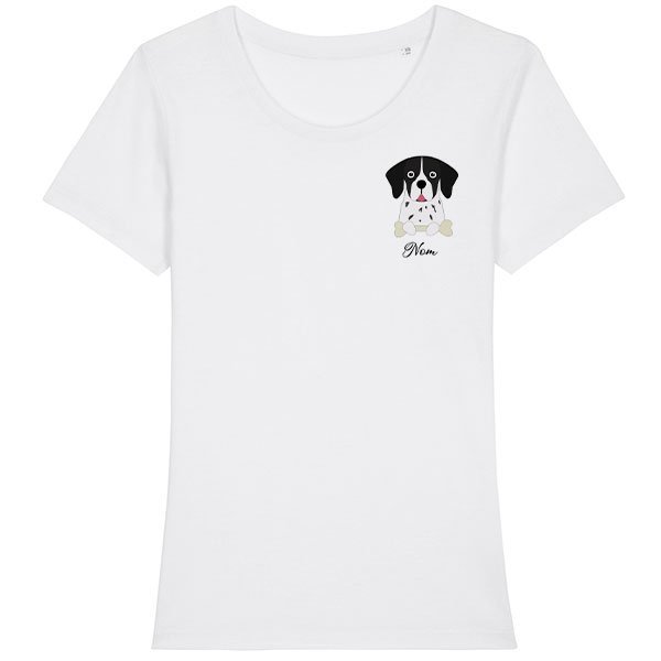 tee-shirt-chien-pointer-anglais-noir-et-blanc-femme